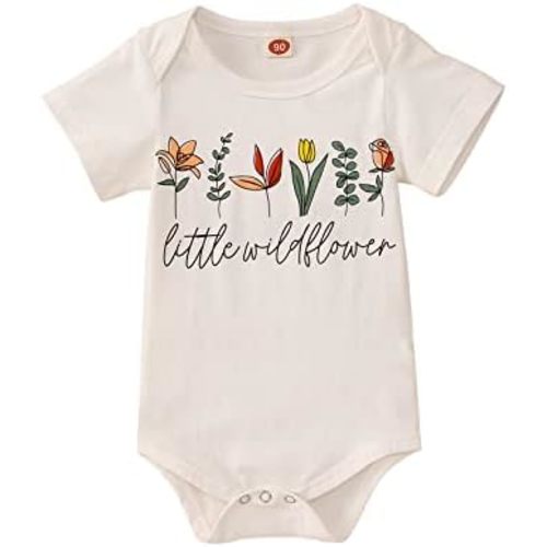 CM C&M WODRO Baby Girl Romper Infant Wild Flower One Piece Jumpsuits Floral Bodysuit Short Sleeve Summer Clothes Outfit