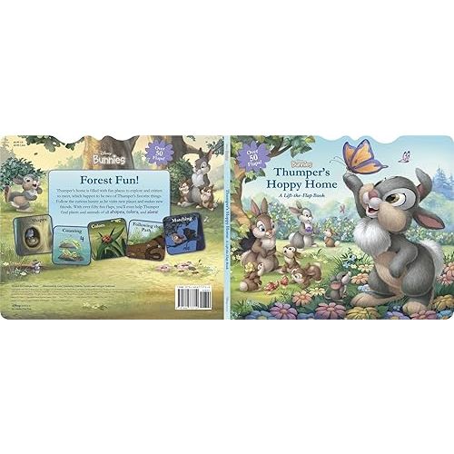 Disney Bunnies: Thumper's Hoppy Home: A Lift-the-Flap Board Book Board book – Lift the flap, January 2, 2018
