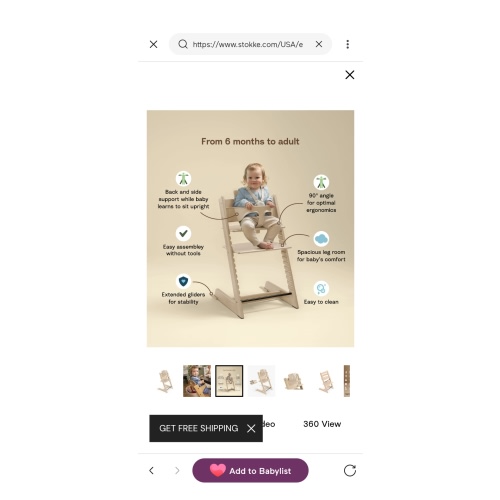 Stokke Tripp Trapp Toddler High Chair: Adjustable High Chair | Stokke® Online Shop