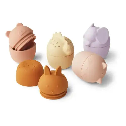 Gaby Silicone Bath Toys - Set of 5 | Pink