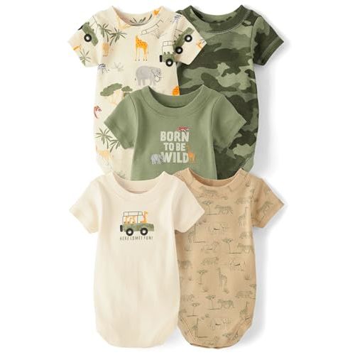 The Children's Place baby-boys And Newborn Short Sleeve Bodysuits, Multipacks