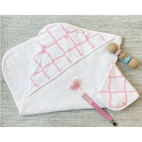 Rub-A-Dub Gift Set - Belle Meade Bow with Palm Beach Pink