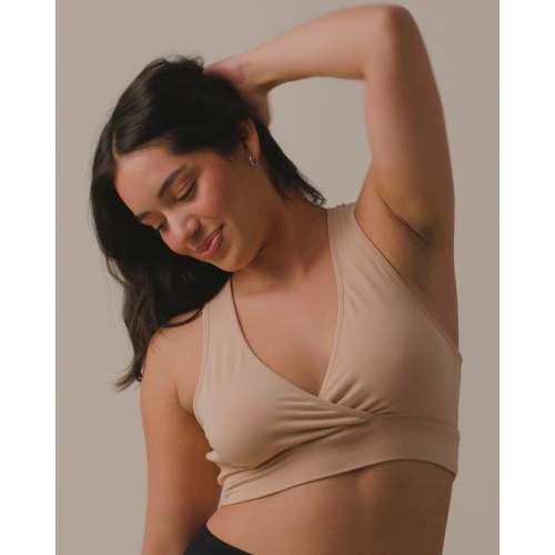 French Terry Racerback Nursing & Sleep Bra | Raspberry Pink - Kindred Bravely