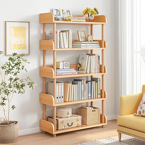 OSCHF® 5-Tier Wooden Open Bookcase