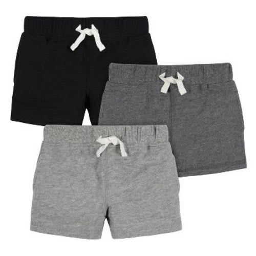 Gerber Baby Boys' Pull-On Knit Shorts - Neat Neutrals - 0-3 Months - 3-Pack