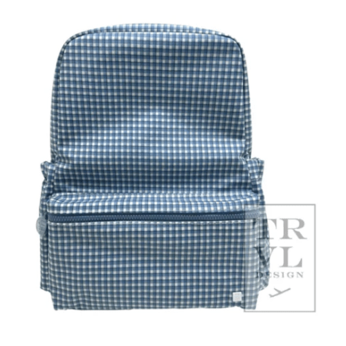 INDIGO CHECK RODEO BACKPACK – Southern Sorelle Embroidery Boutique