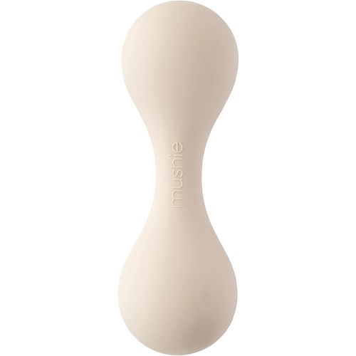 mushie Silicone Baby Shaker Rattle Toy | Ages 3+ Months (Shifting Sand)