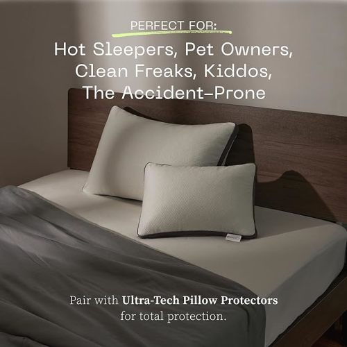 Coop Home Goods Ultra Tech Waterproof Mattress Protector King, Smooth Top Mattress Pad, Waterproof Mattress Cover, Up to 18 Inches Deep, Machine Washable Mattress Topper, Noiseless Comfort