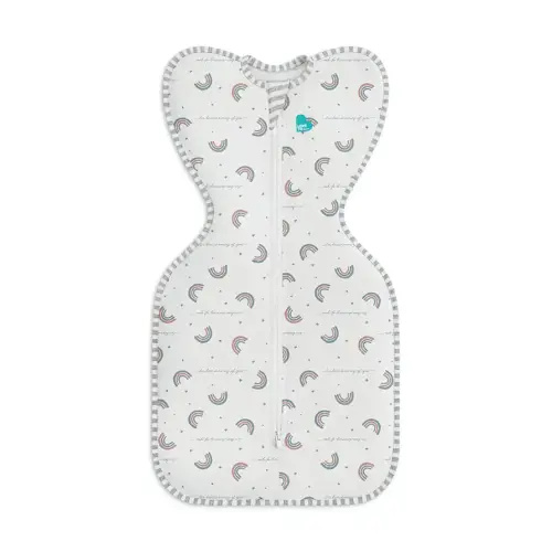 Love to Dream Swaddle UP, Baby Sleep Sack, Self-Soothing Swaddles for Newborns, Get Longer Sleep, Snug Fit Helps Calm Startle Reflex, New Born Essentials for Baby, 1.0 TOG, 8-13lb, Rainbow Dream