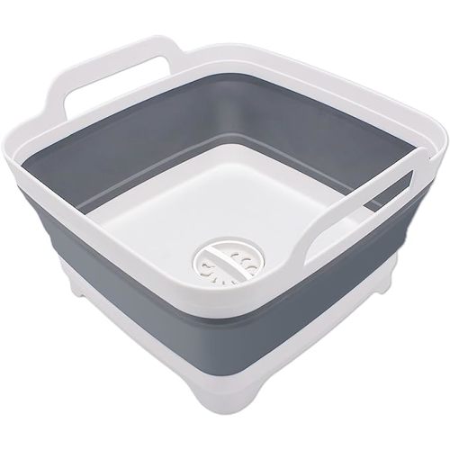 Collapsible Basin with Drain Plug
