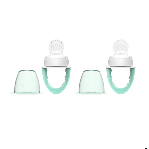 Dr. Brown's Designed to Nourish, Fresh Firsts Silicone Feeder, Mint, One Size (Pack of 2)