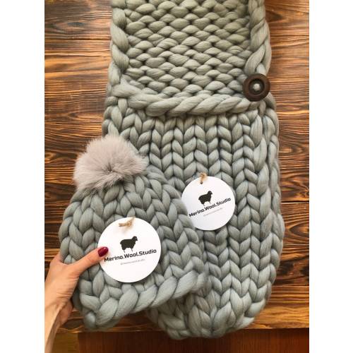 Newborn Knitted Sleep Bag Baby Sleeping Sack Merino Wool - Etsy