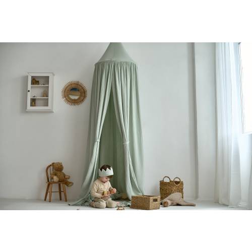 Kids Bed Canopy, canopy sage green, Hanging Canopy, Reading Nook Canopy, Bed Canopy, Bed Tent, Muslin Bed Canopy, Baldachin