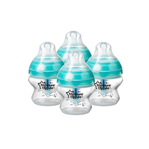 Tommee Tippee Anti-Colic Baby Bottles, Slow Flow Breast-Like Nipple and Unique Anti-Colic Venting System, 5oz, 4 Count