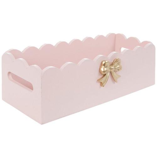 Scalloped Bow Wood Tray