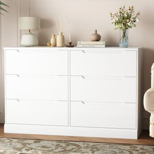 Red Barrel Studio® 6 Drawer 47.2" W Double Dresser & Reviews | Wayfair