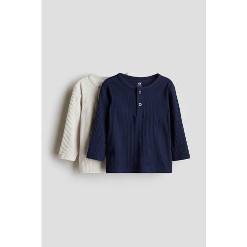 2-PACK RIBBED JERSEY SHIRTS