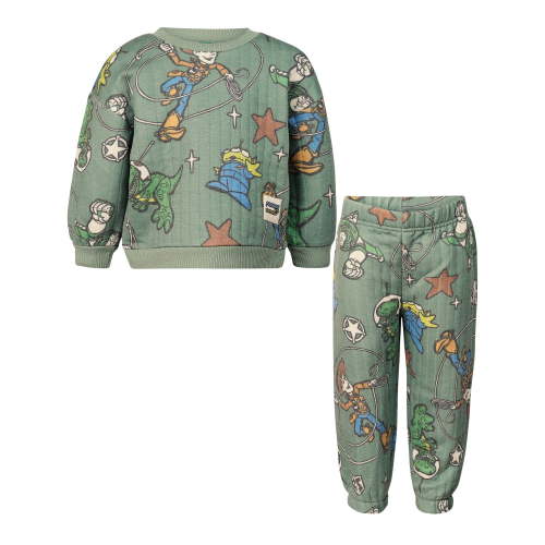Disney Clothes Baby Boys Quilted Fleece Outfit Set Sweatshirt & Pants Mickey Mouse, Pooh, Toy Story, Lion King, Marvel & Star Wars (12M–24M)