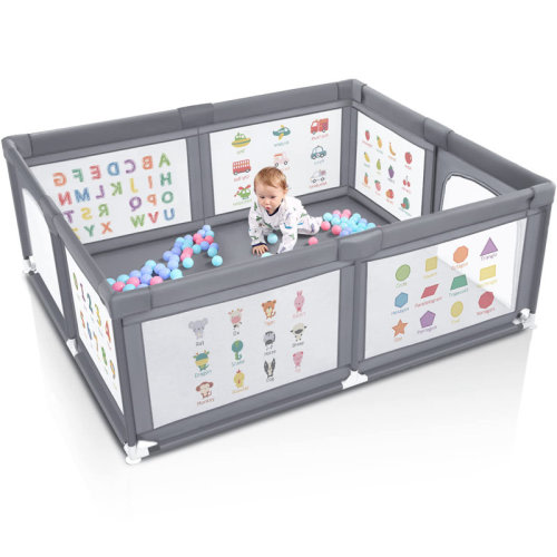 Velivi 71x60-inch Baby Playpen With Prints , For Babies And Toddlers, Indoor & Outdoor Activity Center, Safety Baby Play Pen With Gate Prints & Reviews | Wayfair