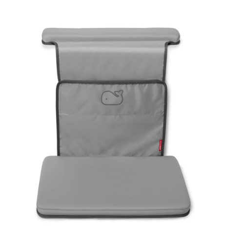 Skip Hop Baby Bath All-in-One Elbow Saver and Kneeler, Moby, Grey
