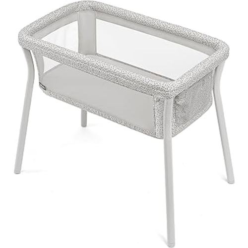 Chicco LullaGo Anywhere Portable Bassinet, Lightweight, Space-Saving with Waterproof Mattress and Fitted Sheet, Travel-Friendly, Includes Carry Bag | Lyric/Beige