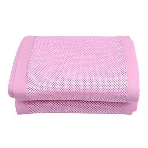 AUQ Crib Bumpers Padded Breathable Mesh Design Crib Bumpers Protects Against Bed Bumps Comfortable and Suitable for Babies Waterproof Crib Mattress Protector