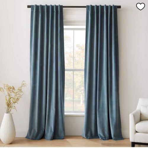 Cotton Velvet Blackout Curtain