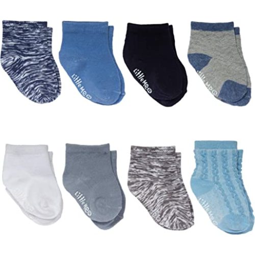 Little Me Baby Boys Loose & Snug Fit Infant Socks, Multi, 0-12 Months US