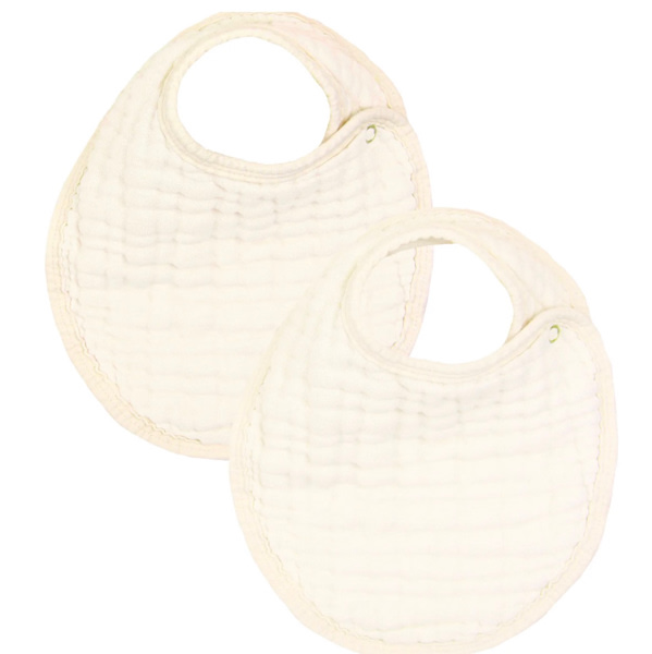 Cloud Muslin™ Bib 2 Pack - Cream