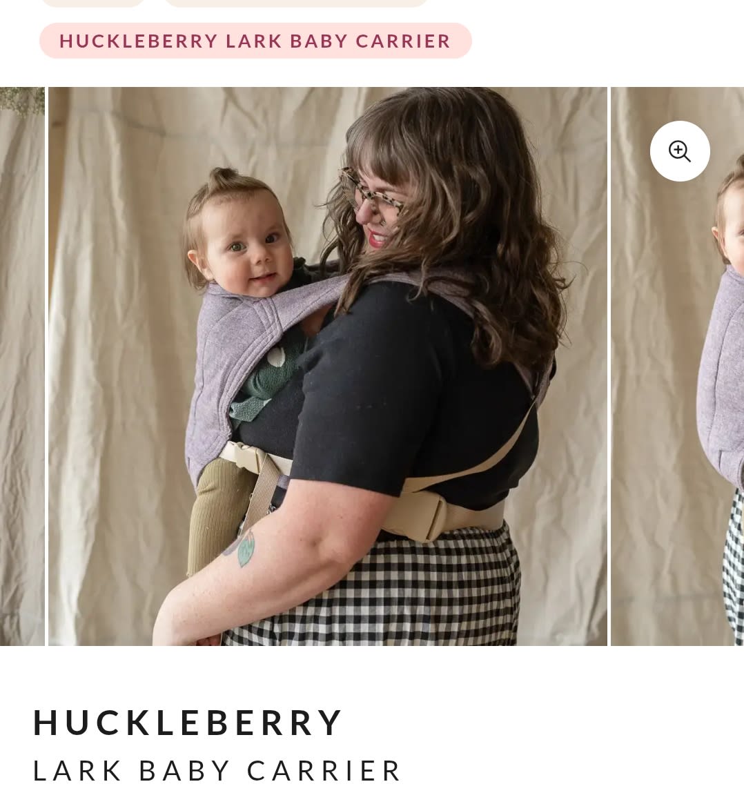 Huckleberry Baby Carrier | Ergonomic Soft Structured Carrier