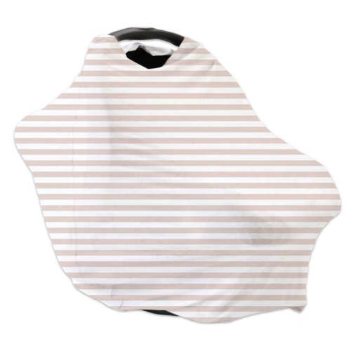 Latte Stripes Waffle Multi-Use Stretchy Car Seat & Nursing Cover