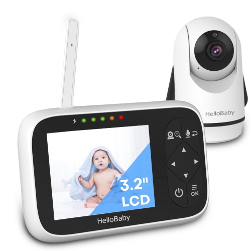  HelloBaby Baby Monitor with 3.2'' IPS Screen - Baby