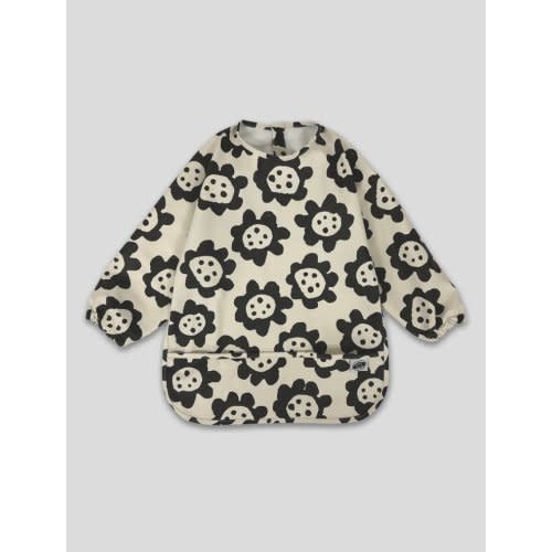 Smock Bib - Black Sunflowers