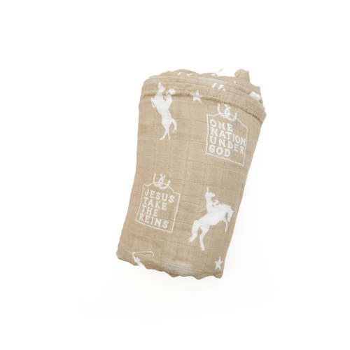 Jesus Take The Reins Cowboy Swaddle Blanket – OUR HOUSE ABOVE
