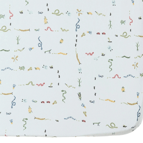 Crawling Critters Crib Sheet
