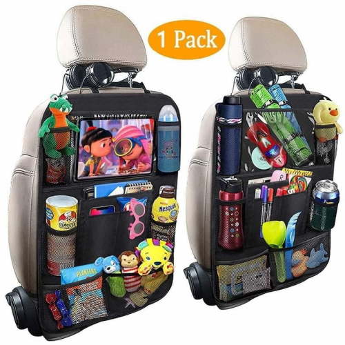 1 Pack Multifunctional Car Seat Back Organizer, Waterproof Travel Storage Bag, Universal Vehicle Backseat Holder