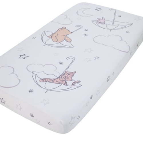 Disney Classic Pooh Photo Op Fitted Crib Sheet, 28"x52" - Cozy Surface