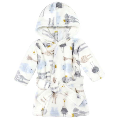 Hudson Baby Plush Animal Face Bathrobe, Royal Safari, 0-9 Months