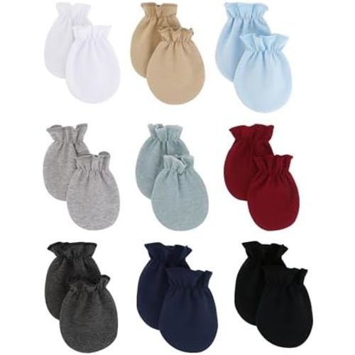 Cute Baby Mittens Newborn, No Scratch Baby Boy Mittens, Baby Girl Hat Gloves for Toddlers, Infant, Newborn