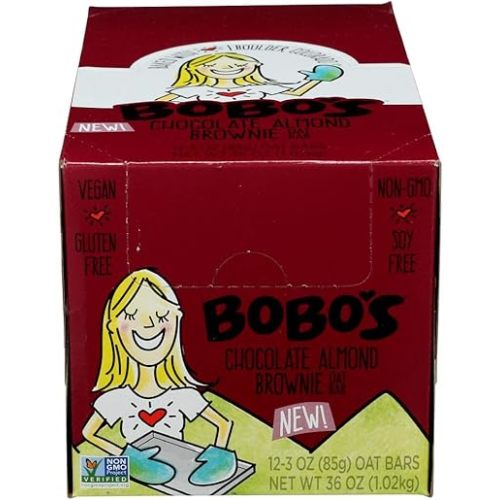 BOBOS OAT BARS Chocolate Almond Brownie Oar Bars, 3 OZ