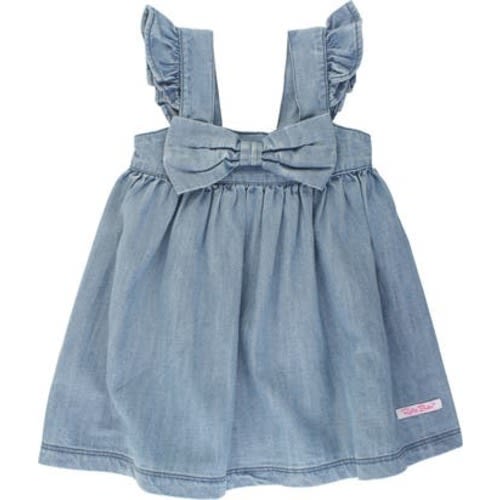 Flutter Sleeve Bow Dress, 3-6M