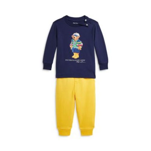 Boys' Polo Bear Jersey Tee & Fleece Pants Set - Baby
