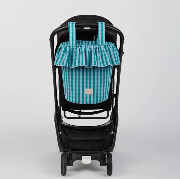 Vichy Basket - Green + Sky Blue · Minicoton