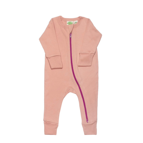 Organic Essentials '2-Way' Zip Romper - Long Sleeve