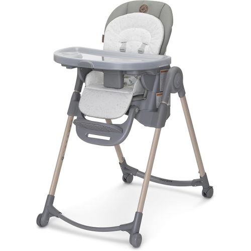 Maxi-Cosi Minla 6 in 1 High Chairs for Babies and Toddlers, Portable High Chair, Foldable Toddle and Baby High Chair, High Chair for Chair at Table, Classic Green