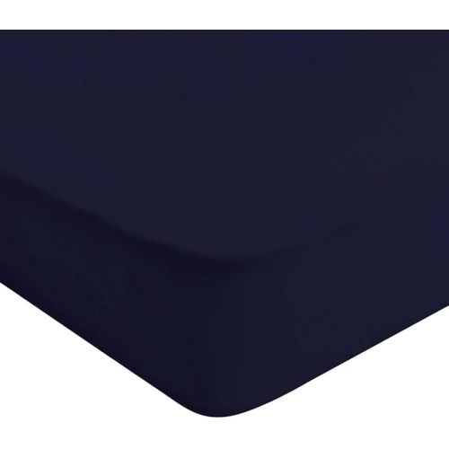 Kyte Baby Soft Crib Sheet - Standard Fitted Crib Sheet Made with Rayon from Bamboo, Ultra-Gentle and Breathable (Navy)