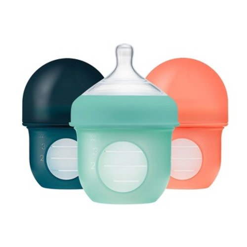 Boon NURSH Silicone Pouch Baby Bottles - 4 fl oz/3pk, Color: Mint - Out of Stock