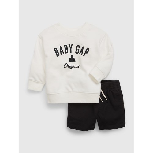Baby Logo Sweat Set in new off white, size: 3-6 M