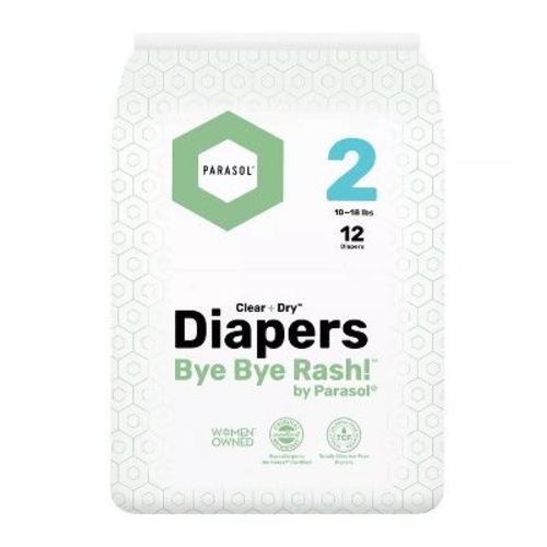 Parasol Clear+Dry Natural Disposable Diapers - Size 4 - 52ct