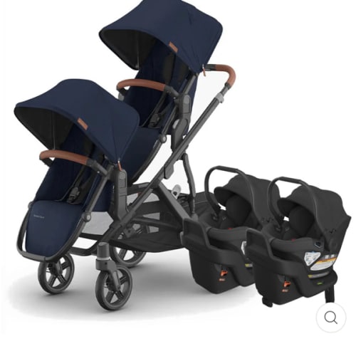 UPPAbaby Vista V3 Twin Stroller + Aria Travel System | Modern Nursery™